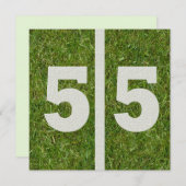 第55誕生日の招待状 招待状 (正面/裏面)