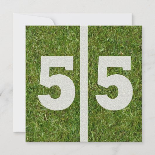 第55誕生日の招待状 招待状 (正面)