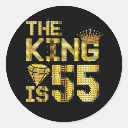 第55誕生日生まれ1968年の日王は55年だ ラウンドシール (正面)