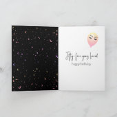 第55誕生日風船と紙吹雪 カード (内部)