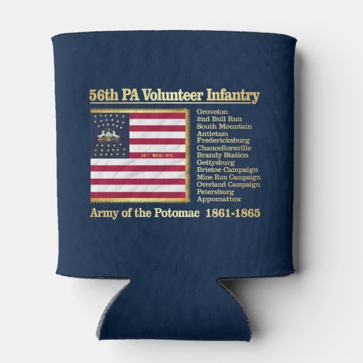 第56回ペンシルバニア義勇歩兵(BH) 缶クーラー (裏面)