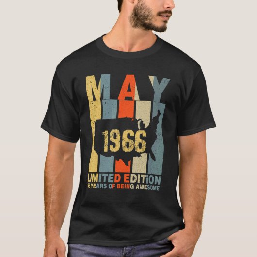 第56誕生日1966年5月56歳素晴らし Tシャツ (正面)