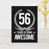 第56誕生日(素晴らしい56あ年間の) カード (黄色い花)