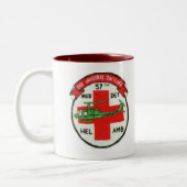 第57元のDUSTOFFの単位パッチのマグ ツートーンマグカップ (左)