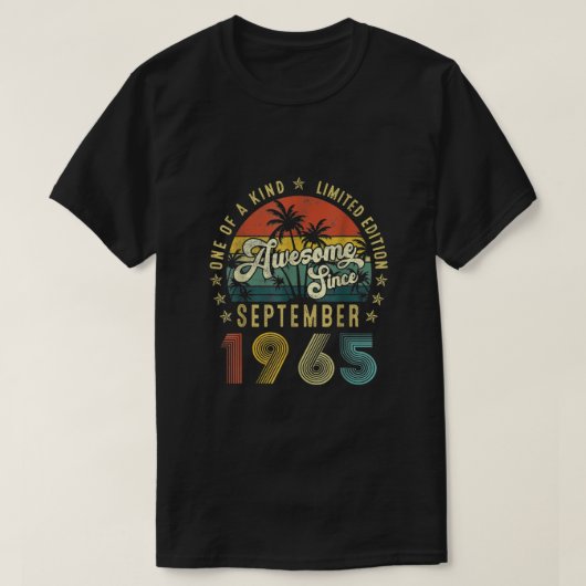 第57誕生日ギフト57歳素晴らし9月 Tシャツ (デザイン正面)