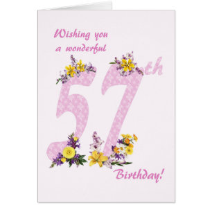 第57誕生日花飾数