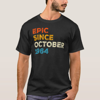 第58誕生日メンズウィメンズエピック1964年10月Vi Tシャツ