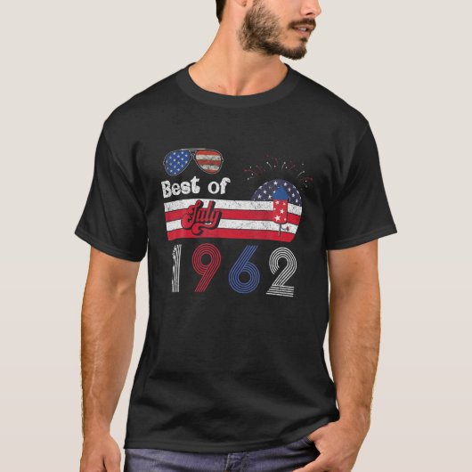 第59回誕生日1962年7月59日愛国第4回 Tシャツ (正面)