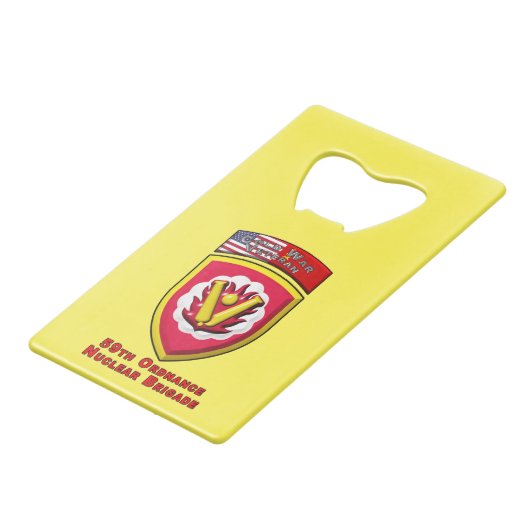 第59旅団「冷戦核抑止力」 クレジットカード栓抜き (正面アングル)