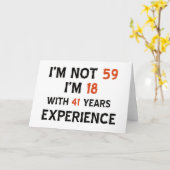 第59誕生日のデザイン カード (黄色い花)