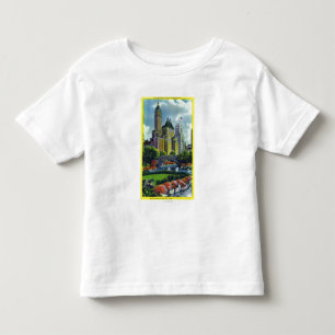 第5 AveのホテルのNYCセントラル・パークの眺め トドラーTシャツ