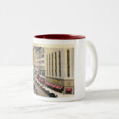第5 Ave。、ニューヨークシティのヴィンテージ ツートーンマグカップ (正面右)
