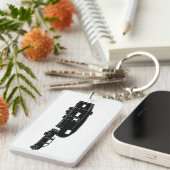 第5 Keychainの車輪/おもちゃの運送業者のシルエット キーホルダー (正面右)