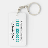 第5 Keychainの車輪/おもちゃの運送業者のシルエット キーホルダー (裏面)