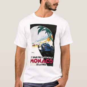 第5 Posteを広告するグランプリdeモナコのヴィンテージ Tシャツ