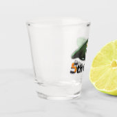 第5 SFGAの特殊部隊のグループの緑色のベレー帽の退役軍人 ショットグラス (左)