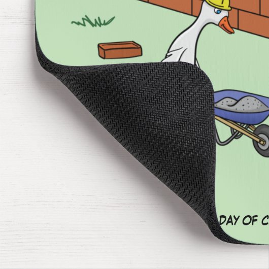 第6クリスマス(置いている6羽のガチョウ)のマウスパッドの日 マウスパッド (コーナー)