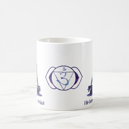 第6チャクラの松果眼のアンヤ内部ガイドの断言 コーヒーマグカップ (中央)