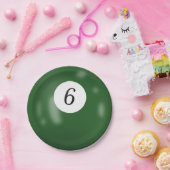 第6ビリヤード球 ペーパープレート (パーティー)