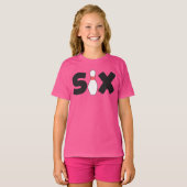 第6ボーリング誕生日Tシャツキッズ年齢6 Tシャツ (正面フル)