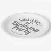 第6世代のお祝い誕生日紙プレート ペーパープレート (アングル)