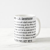 第6修正のマグ コーヒーマグカップ (正面右)