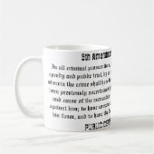 第6修正のマグ コーヒーマグカップ (左)