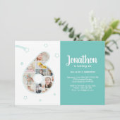 第6回バースデーパーティー第6カスタム回フォトコラージュ 招待状 (スタンド正面)