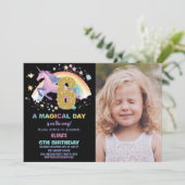 第6回ユニコーン誕生日招待状と写真 招待状 (スタンド正面)