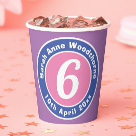 第6回子供誕生日パーティー 紙コップ