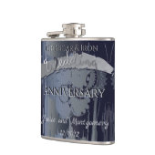 第6回砂糖·鉄結婚の記念日Steampunk フラスク (左)