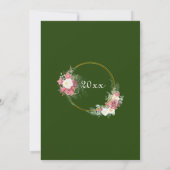 第6回結婚砂糖記念日バラ金ゴールド枠 招待状 (裏面)