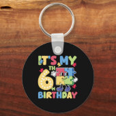 第6回自閉症の誕生日パーティー6歳の自閉症 キーホルダー (正面)