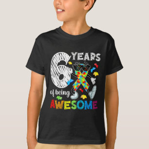 第6回自閉症バースデーパーティー6歳の自白主義者 Tシャツ