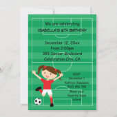 第6回誕生日パーティー·サ赤と白ッカー·ガール 招待状 (裏面)