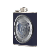 第6回鉄結婚記念日メダリオン フラスク (左)