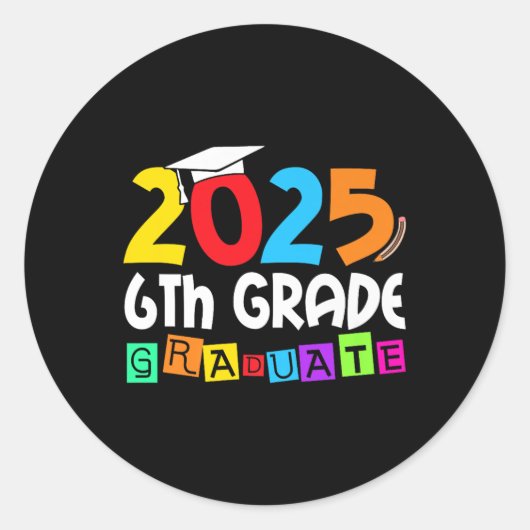 第6学年2025年度第6学年202 ラウンドシール (正面)