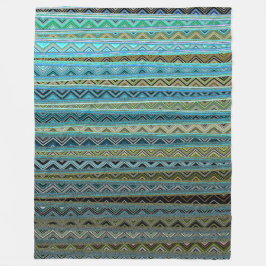 第6宇宙で急に方向を変えるジグザグ フリースブランケット