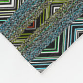 第6宇宙で急に方向を変えるジグザグ フリースブランケット (角)