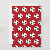 第6期バースデーパーティーサッカーレッドボーイズスポーツ 招待状 (裏面)