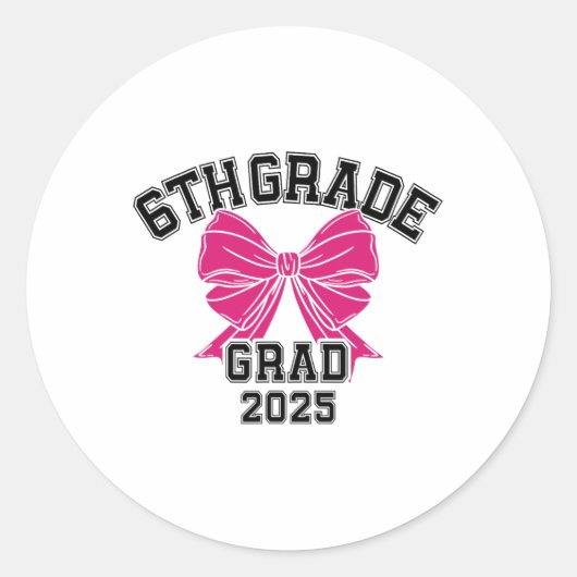 第6期卒業2025年弓小学校Gr ラウンドシール (正面)