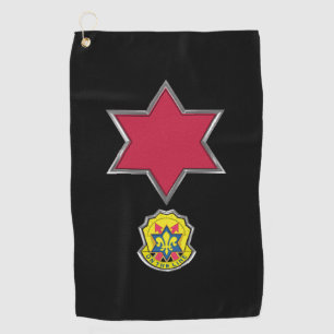 第6歩兵師団パッチ記章 ゴルフタオル