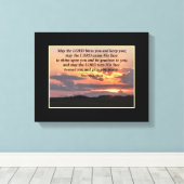第6章24-26節キリスト教のポスター キャンバスプリント (インサイチュ (ウッドフロア))