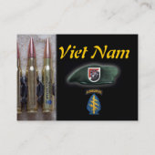 第6緑色のベレー帽の特殊部隊はトレーディングカード点滅します 名刺 (裏面)