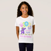 第6誕生日のプリンセス、名前をカスタムする Tシャツ (正面フル)