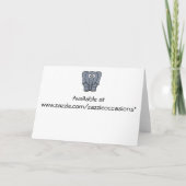 第6誕生日の招待状マンガジャングル動物 招待状 (裏面)