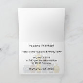 第6誕生日の招待状マンガジャングル動物 招待状 (内部)