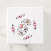 第6誕生日ガールフォトコラージピンクフラワー フェイバータグ (インサイチュ)