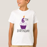 第6誕生日キッズTシャツ Tシャツ<br><div class="desc">パーソナライズされた第6誕生日Tシャツ。</div>