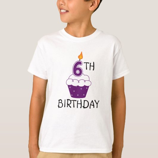 第6誕生日キッズTシャツ Tシャツ (正面)